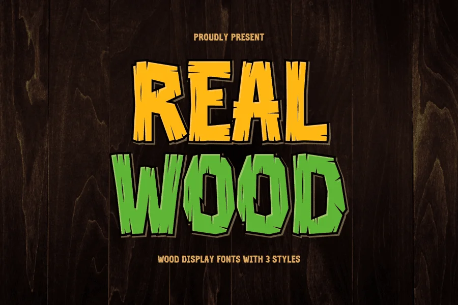 Realwood Font Family