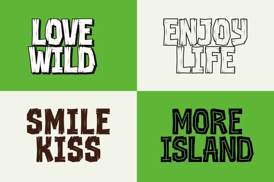 Realwood Font Family preview 12
