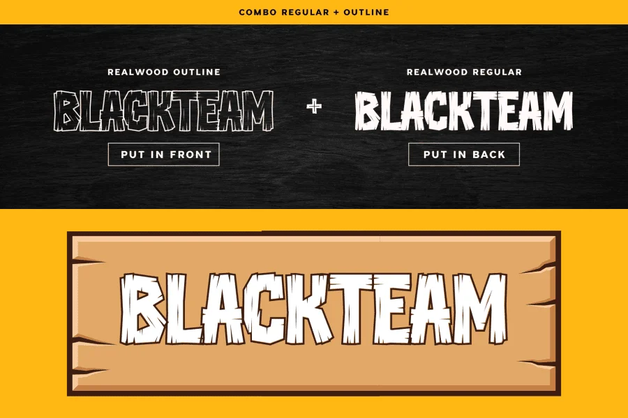 Realwood Font Family preview 15