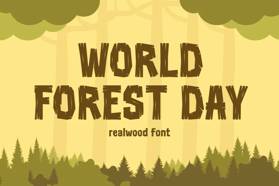 Realwood Font Family preview 8