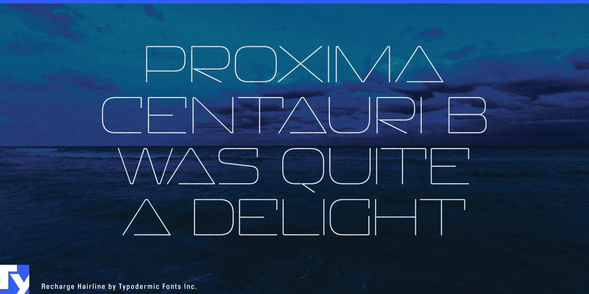 Recharge Font preview 6