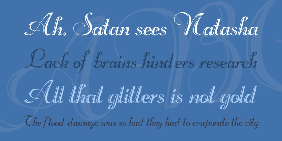 Rechtman Font preview 2