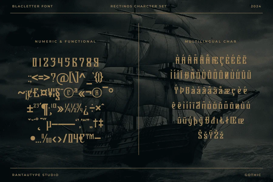 Rectinos Font preview 15