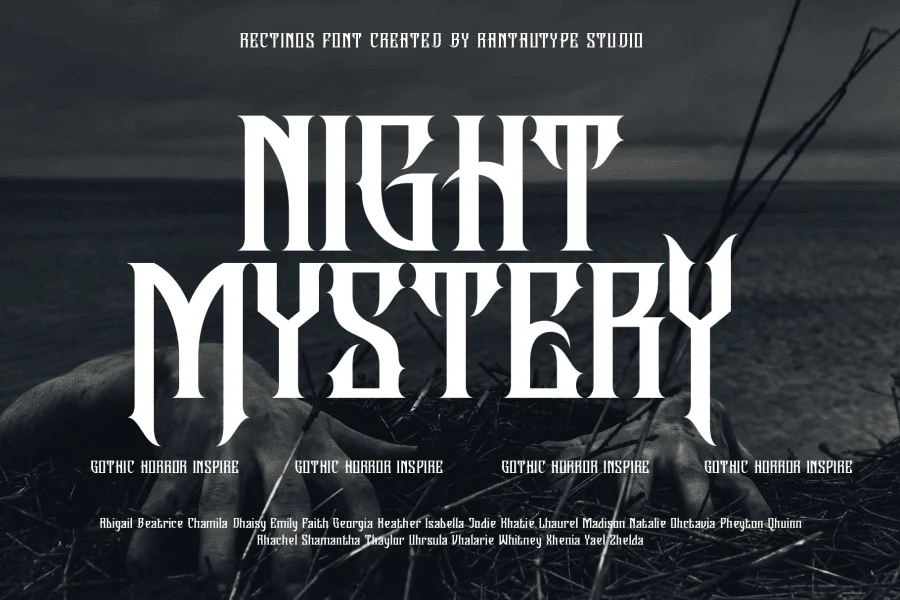 Rectinos Font preview 5