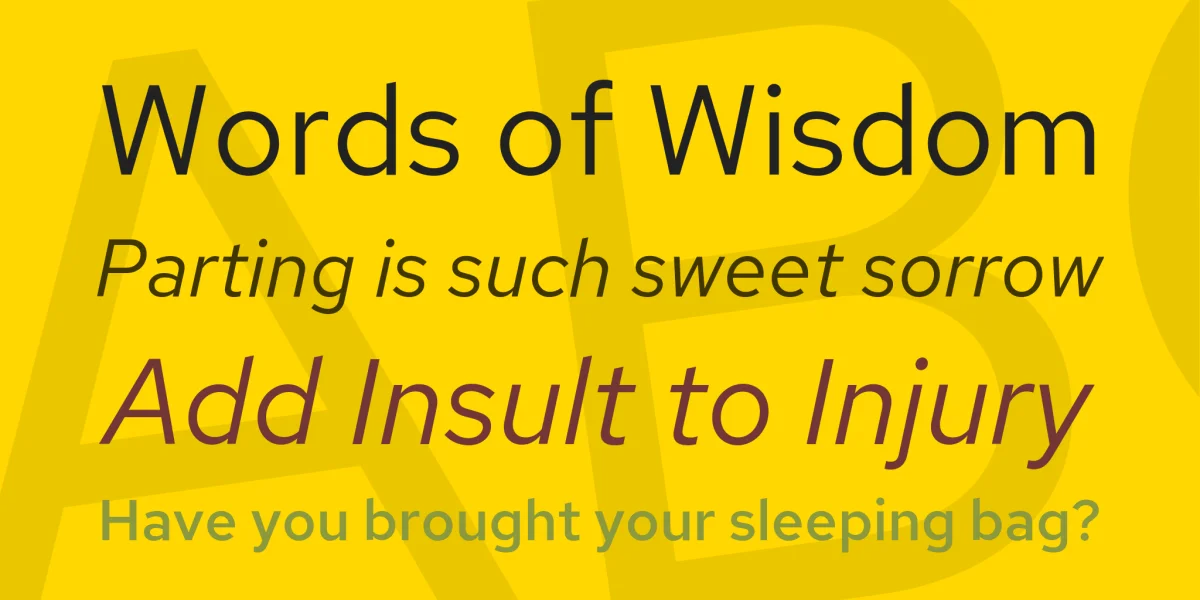 Red Hat Font Family preview 2