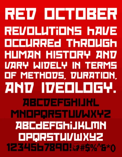 Red October Font Family