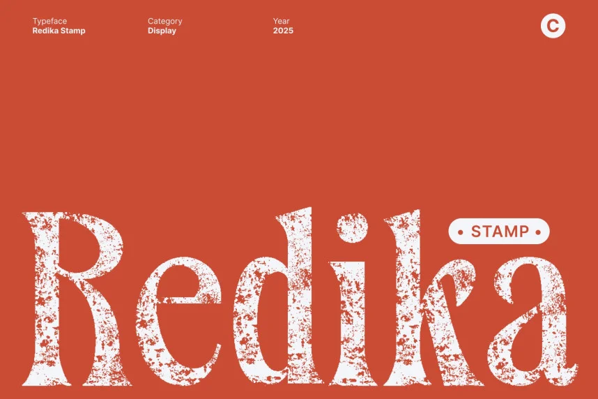 Redika Stamp Font