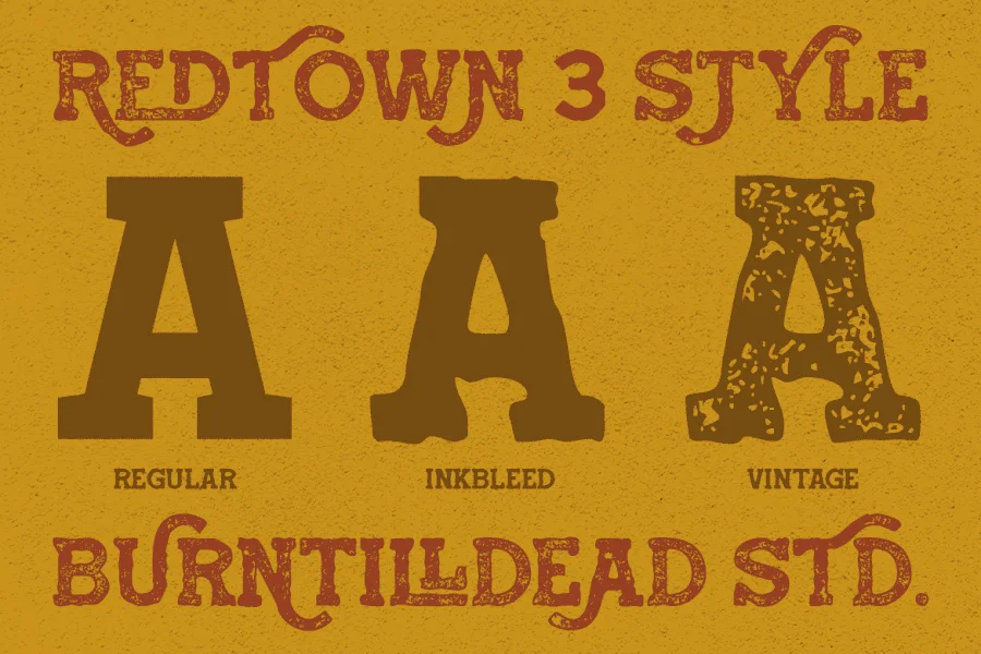 Redtown Font preview 4