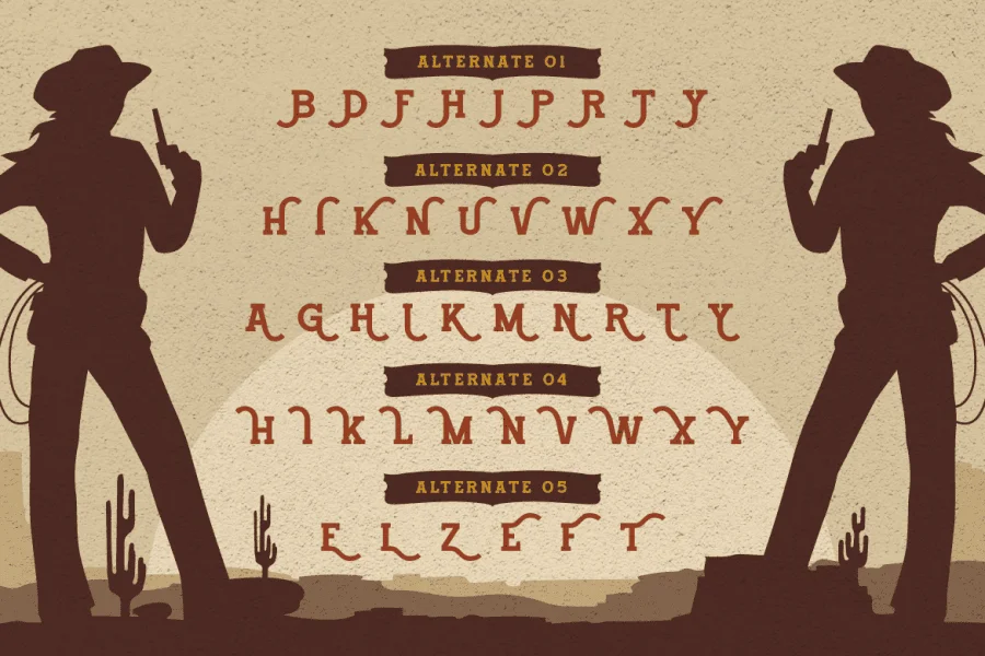 Redtown Font preview 8