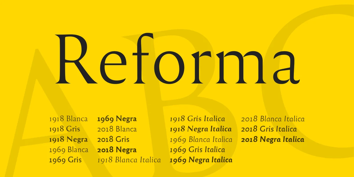 Reforma Font Family