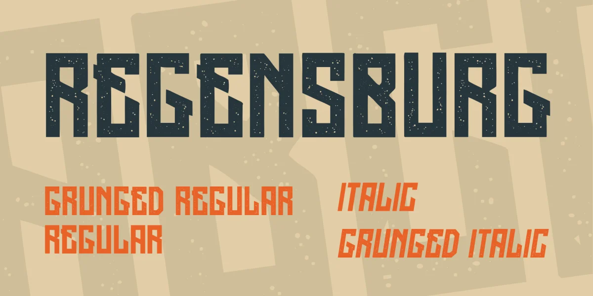 Regensburg Font Family preview 2