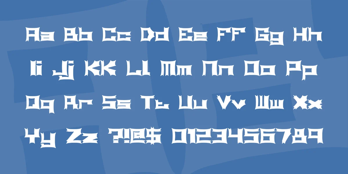 Relapse BRK Font preview 2
