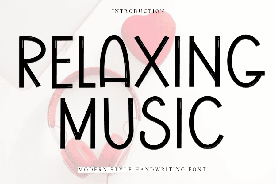 Relaxing Music Font