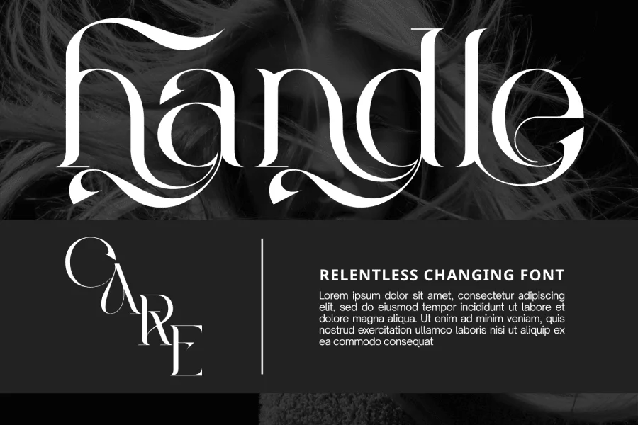 Relentless Changing Demo Font preview 3