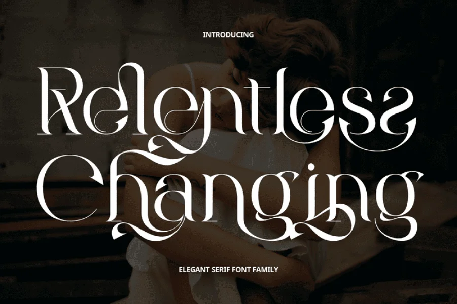 Relentless Changing Demo Font preview 9