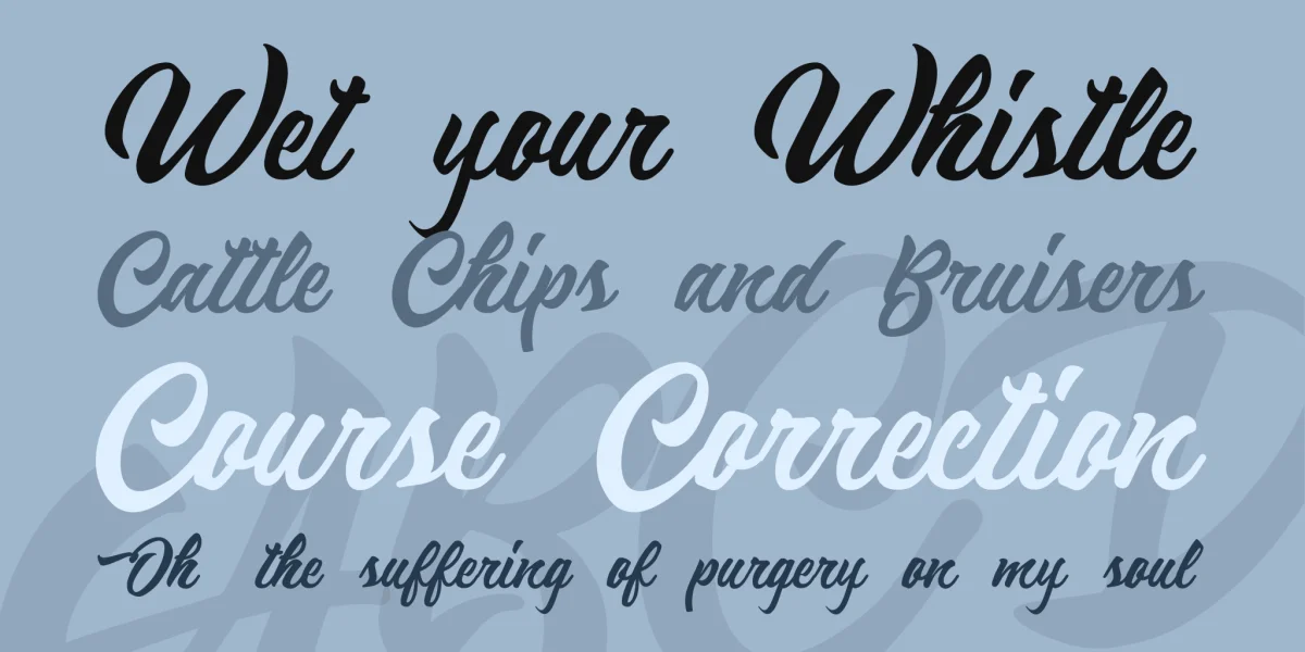 Reminiscent Drive Personal Use Font preview 2