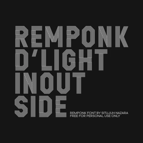 REMPONK Font Family preview 2