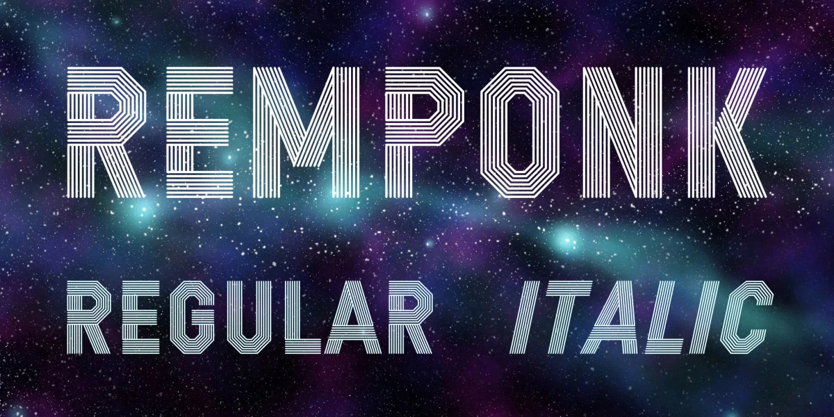 REMPONK Font Family preview 3