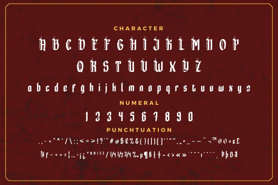 Rengkox Font preview 11