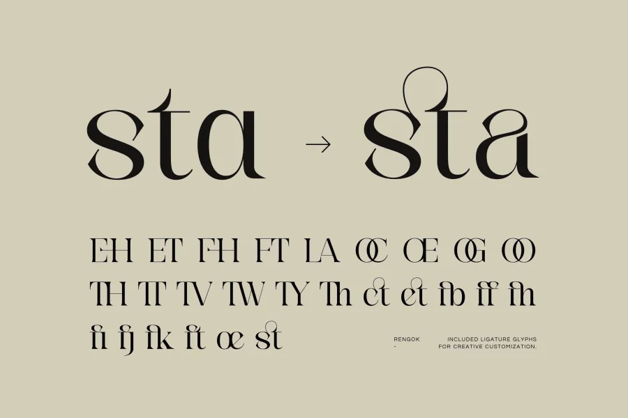 Rengok Font preview 4