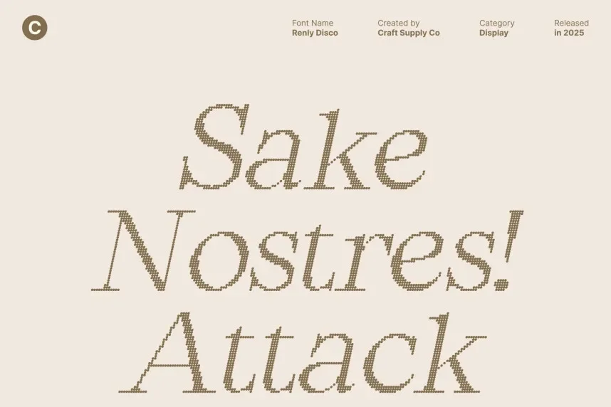 Renly Disco Font preview 3