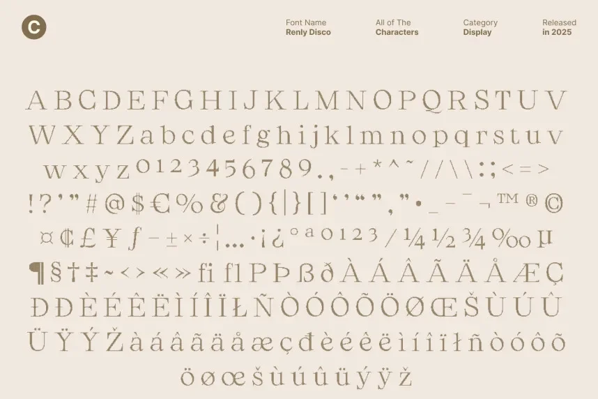 Renly Disco Font preview 6