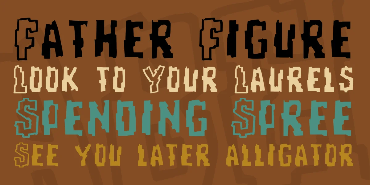 Repeat Until False Font preview 2