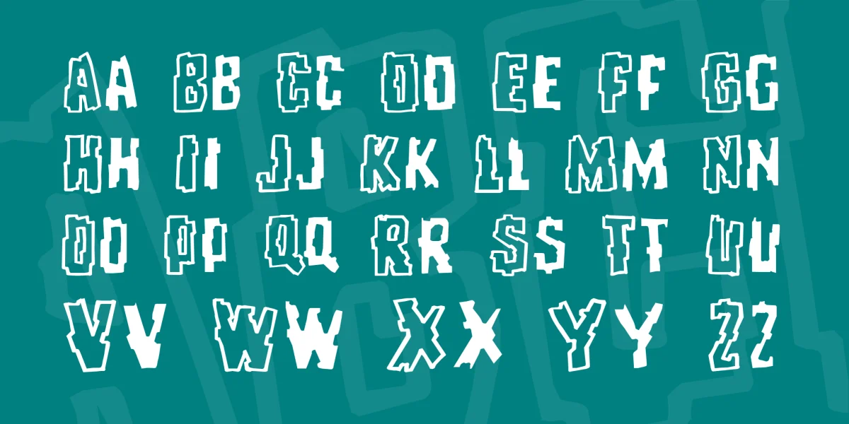 Repeat Until False Font preview 3