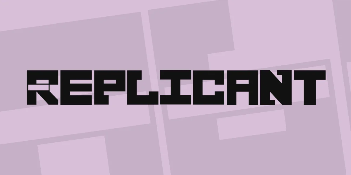 Replicant Font preview 2