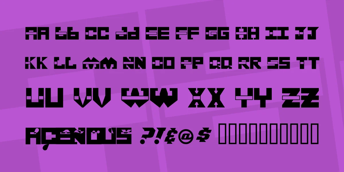 Replicant Font preview 3