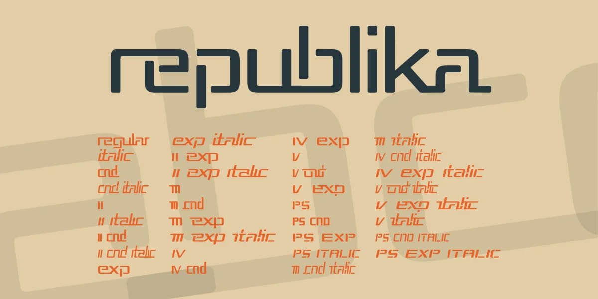 Republika Font Family