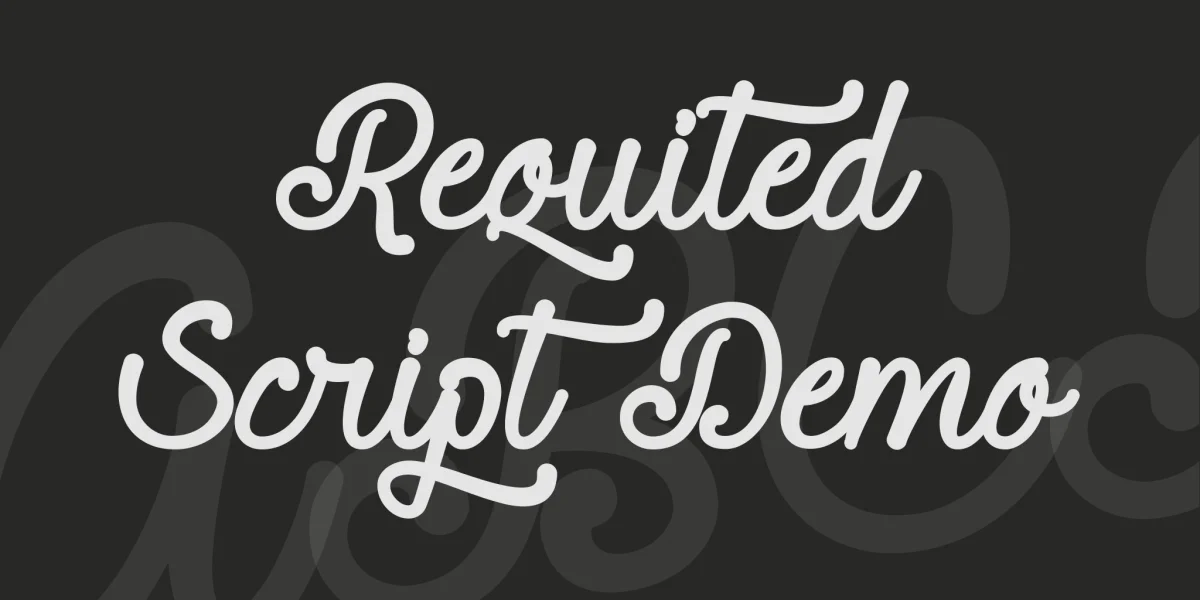 Requited Script Demo Font