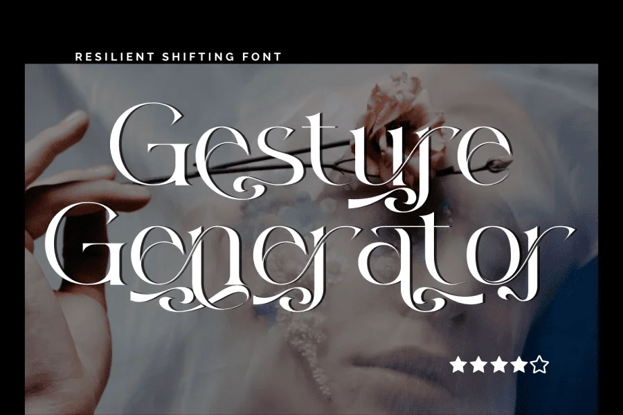 Resilient Shifting Demo Font preview 2