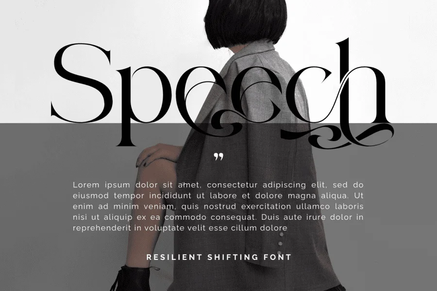 Resilient Shifting Demo Font preview 3