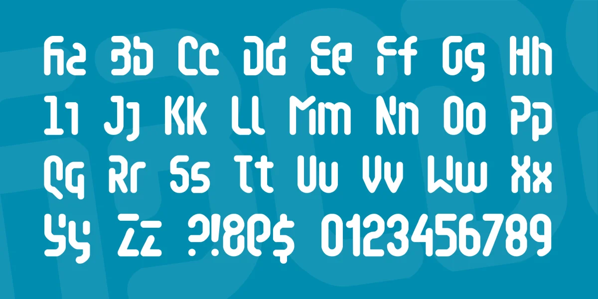 Retaliator Font preview 4