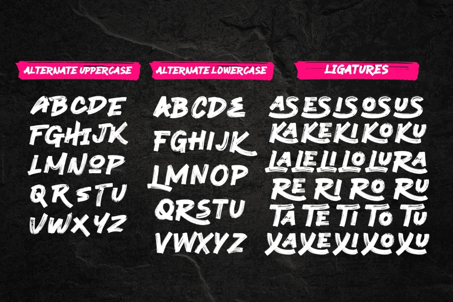 Retro Brush Arabic Personal Use Only Font preview 7