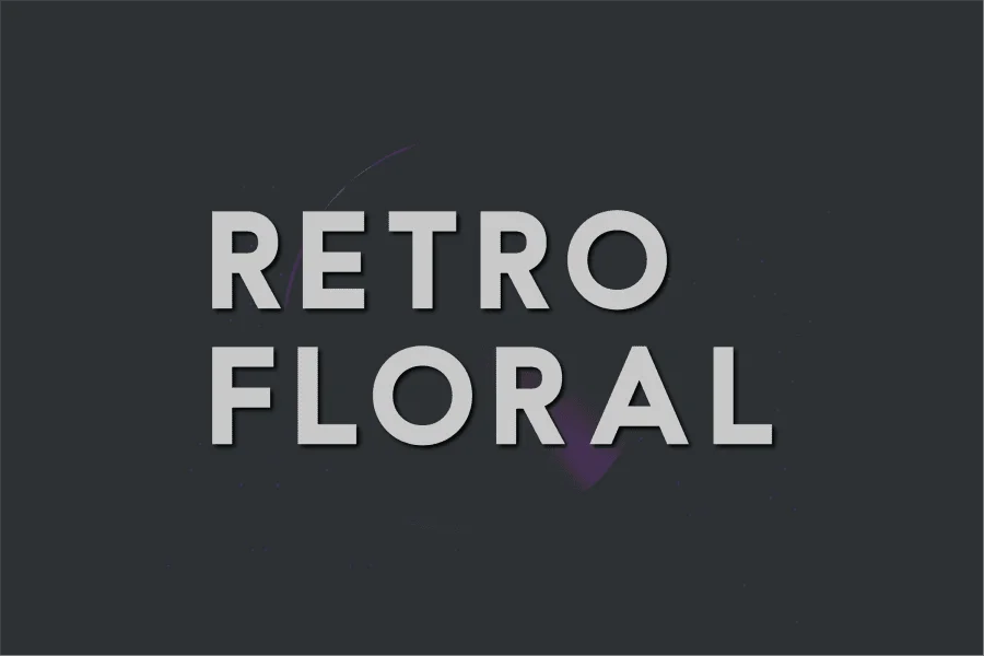 Retro Floral Font
