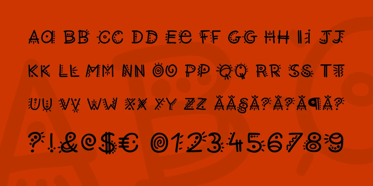 Retwisted Font preview 3