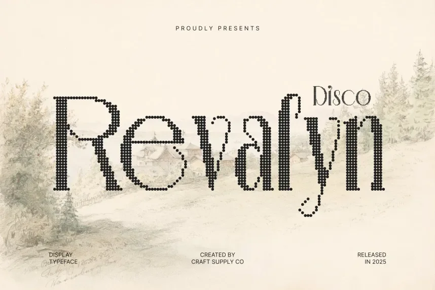 Revalyn Disco Font preview 2
