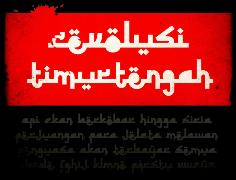 Revolusi Timur Tengah Font