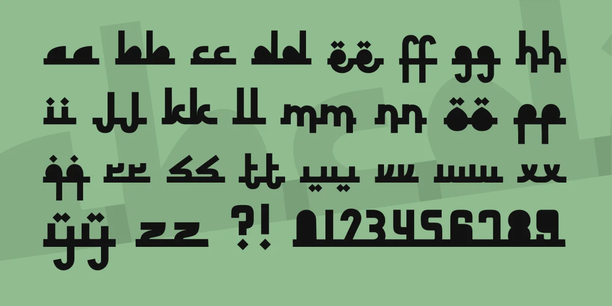 Revolusi Timur Tengah Font preview 3