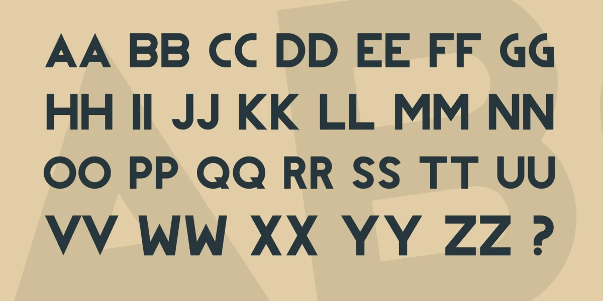 REVOLUTION Font preview 3