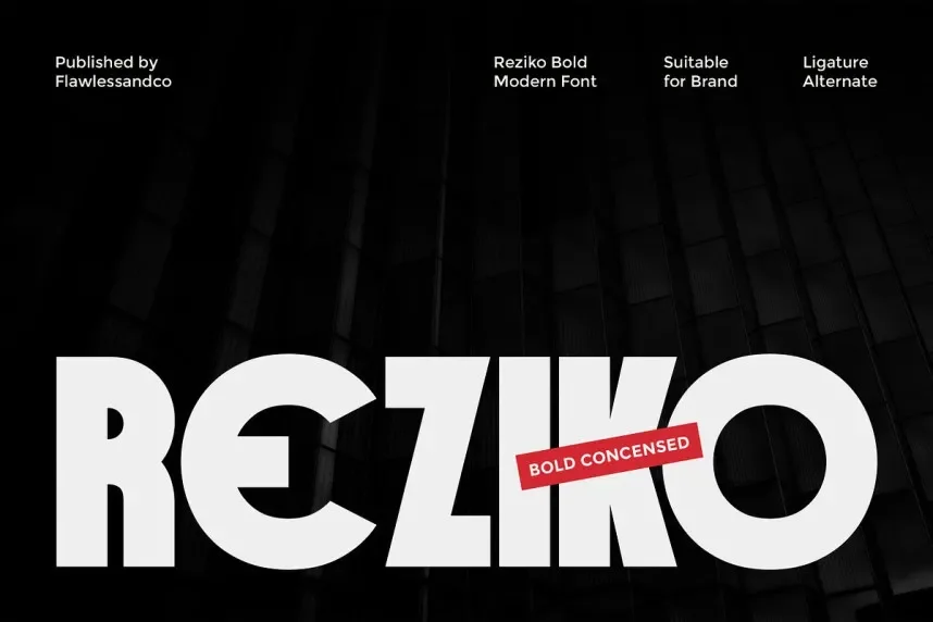 Reziko Font preview 2