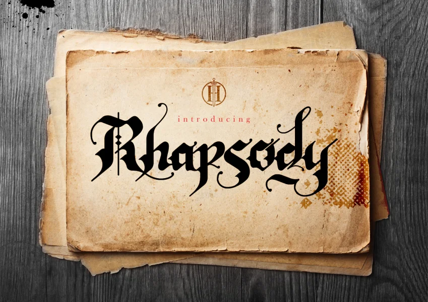 Rhapsody Black Letter Font