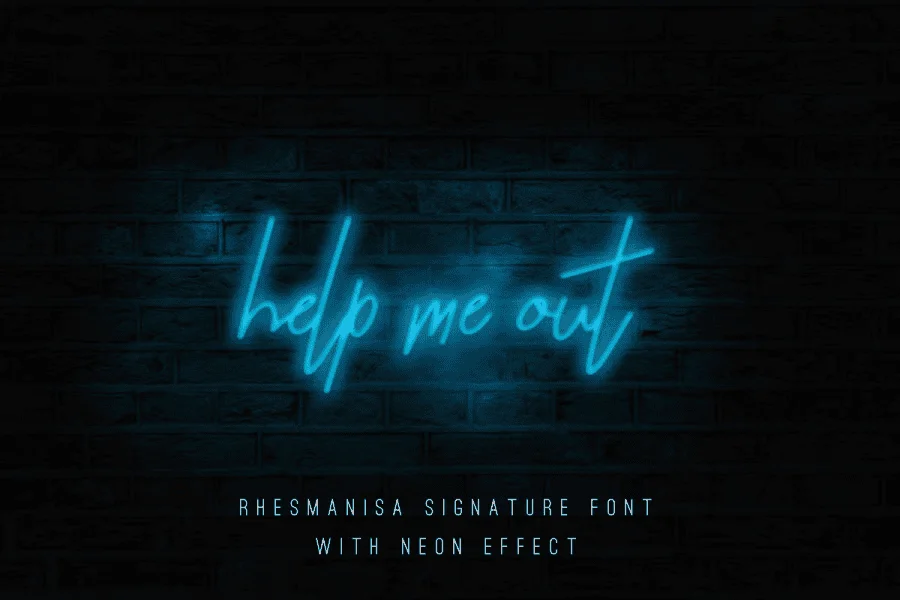 Rhesmanisa Font preview 8