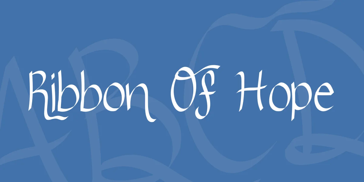 Ribbon Of Hope Font