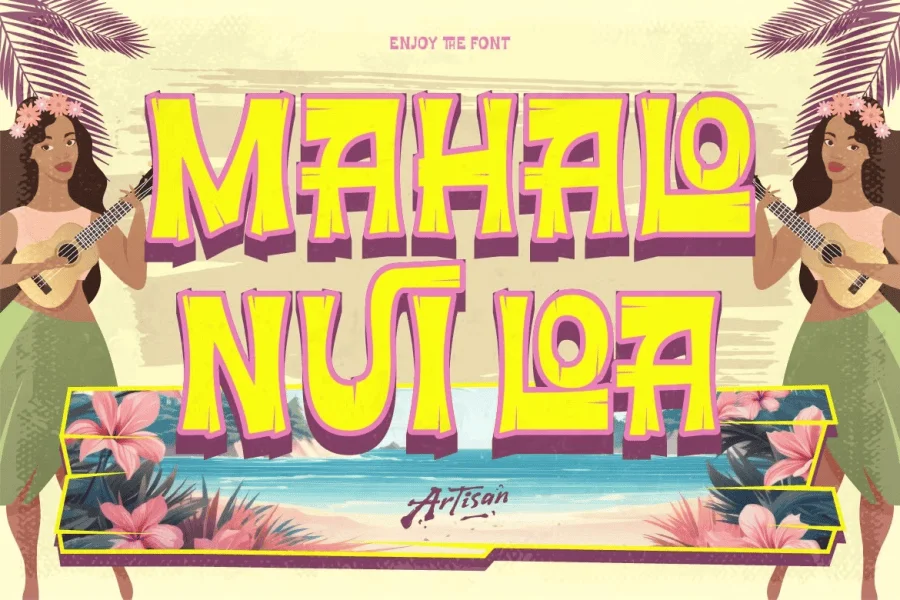 Ricopalm Font Family preview 12