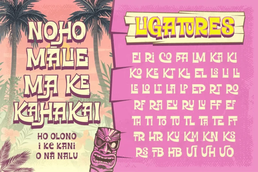 Ricopalm Font Family preview 6