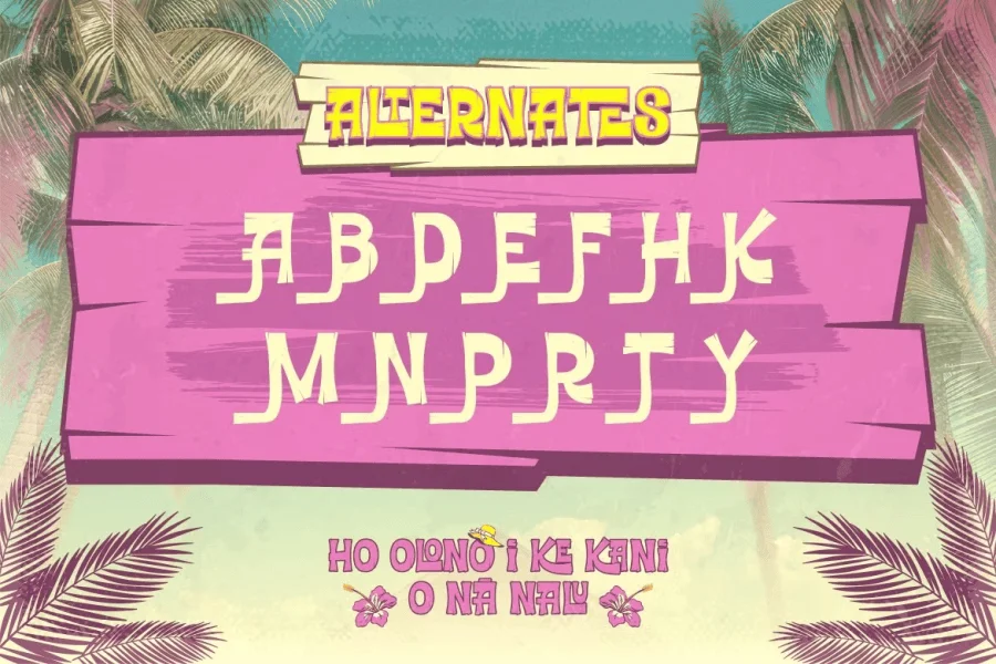 Ricopalm Font Family preview 8