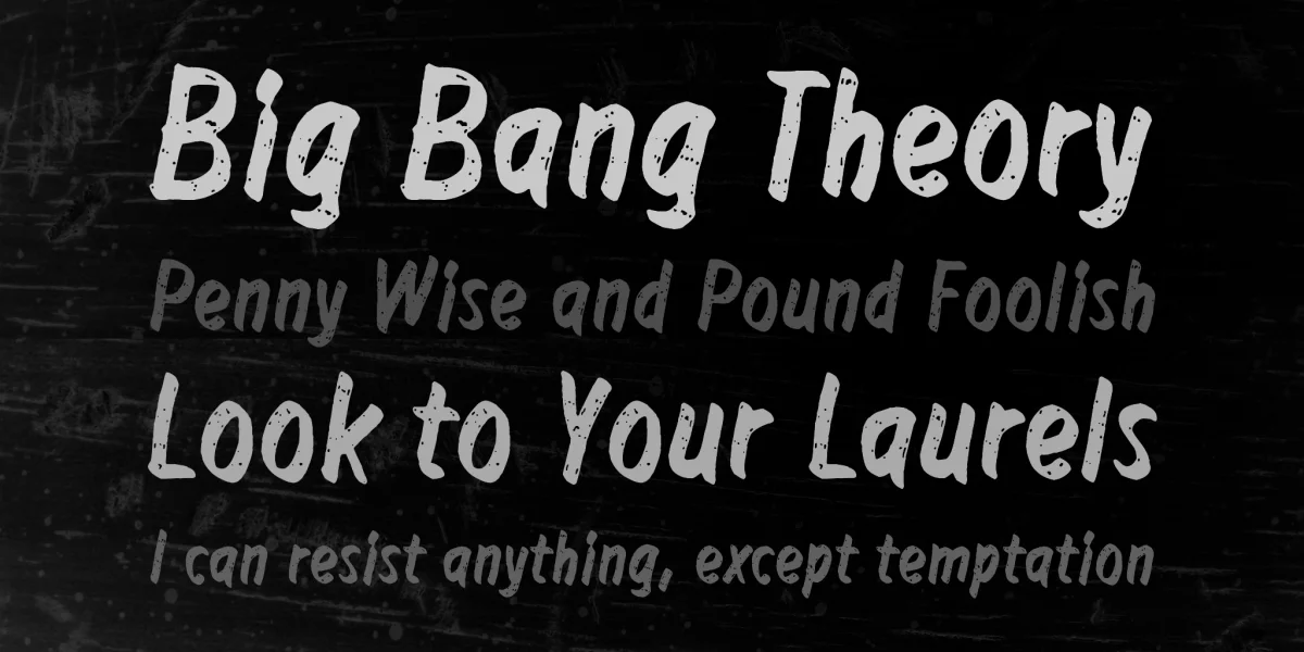 Right to remain silent Font preview 6